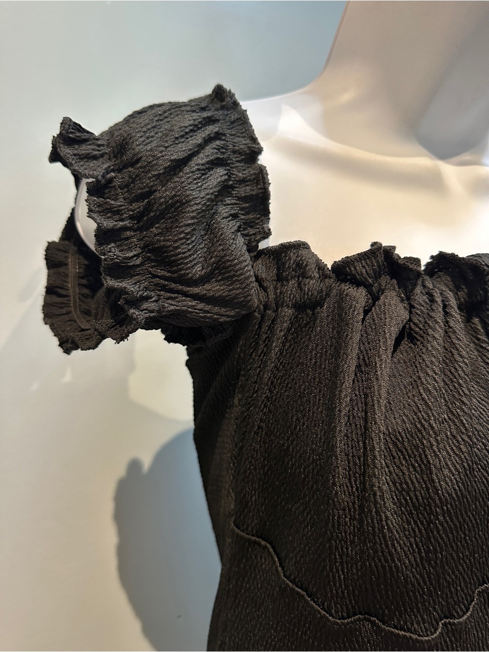 Mapale Black Off-Shoulder Dress Large New with Tags - Picture 7 of 13